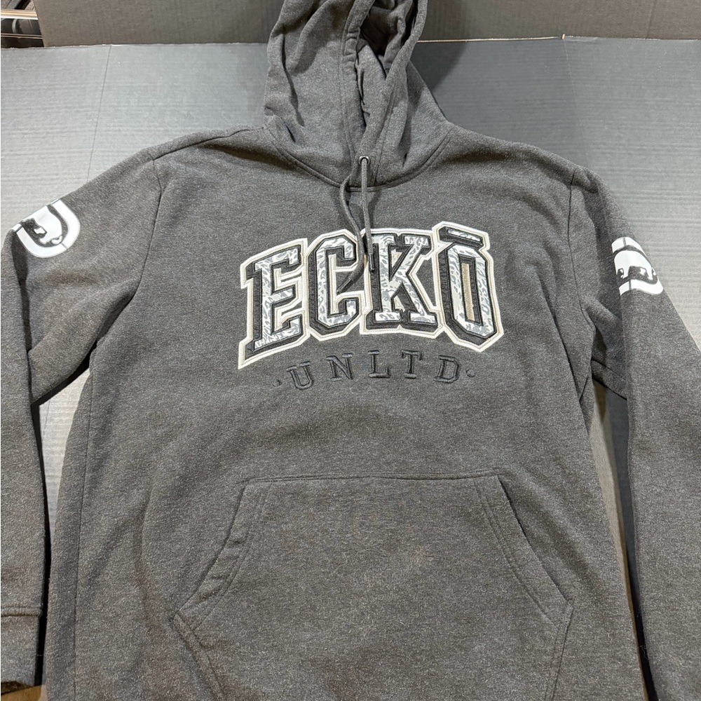 Ecko Unlimited Charcoal Hoodie for Men - Lg